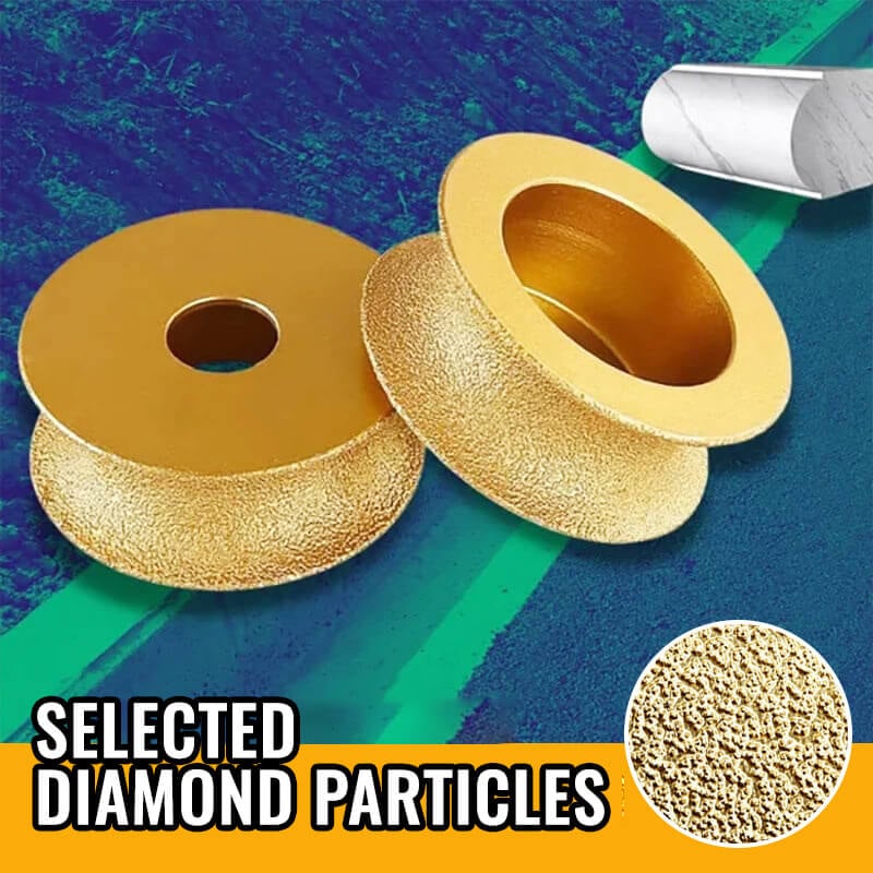 Edge Diamond Grinding Wheel for Marble, Granite, Quartz - Brazing Emery, 25mm, view 13