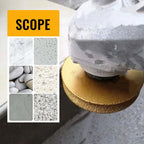 Edge Diamond Grinding Wheel for Marble, Granite, Quartz - Brazing Emery, 25mm, view 2