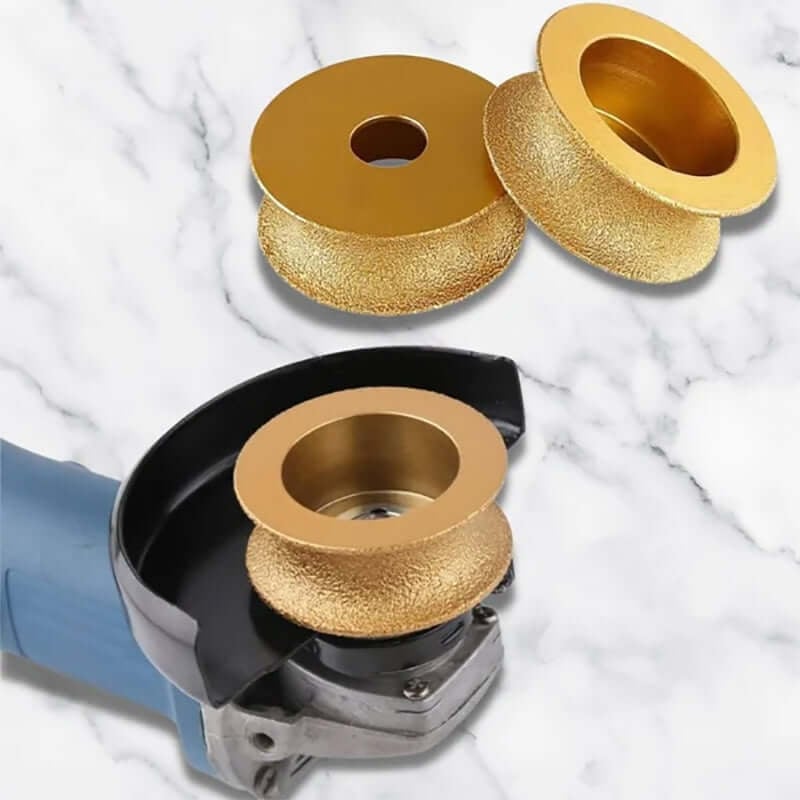 Edge Diamond Grinding Wheel for Marble, Granite, Quartz - Brazing Emery, 25mm, view 4