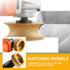 Edge Diamond Grinding Wheel for Marble, Granite, Quartz - Brazing Emery, 25mm, view 6