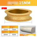 Edge Diamond Grinding Wheel for Marble, Granite, Quartz - Brazing Emery, 25mm