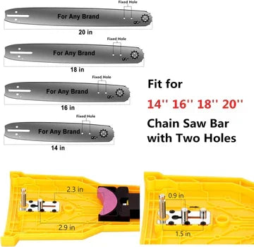 Chainsaw Teeth Sharpener - Fits 14" to 20" Bars, Manual Operation, view 3