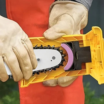 Chainsaw Teeth Sharpener - Fits 14" to 20" Bars, Manual Operation