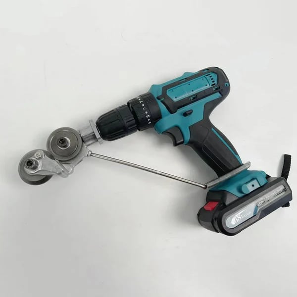 Metal Nibbler Drill Attachment for Sheet Metal Cutting - Ergonomic Handle, 500g