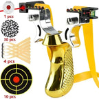 Precision Slingshot with Laser Sight, Level and Non-Slip Grip