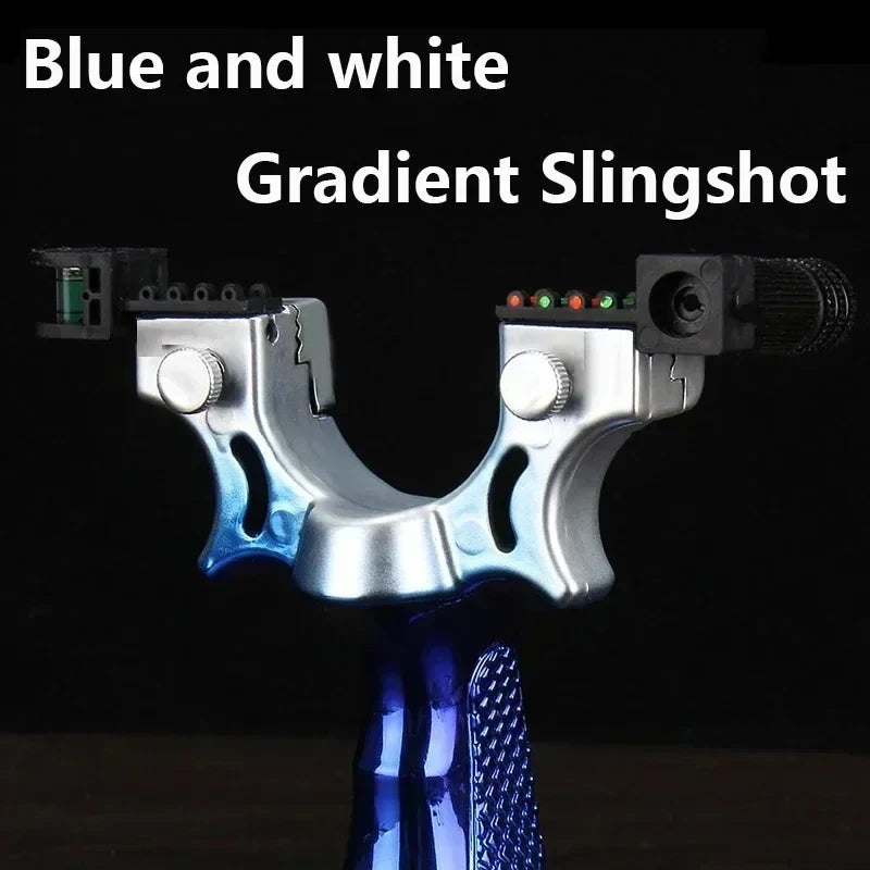 Precision Slingshot with Laser Sight, Level and Non-Slip Grip