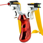 Precision Slingshot with Laser Sight, Level and Non-Slip Grip