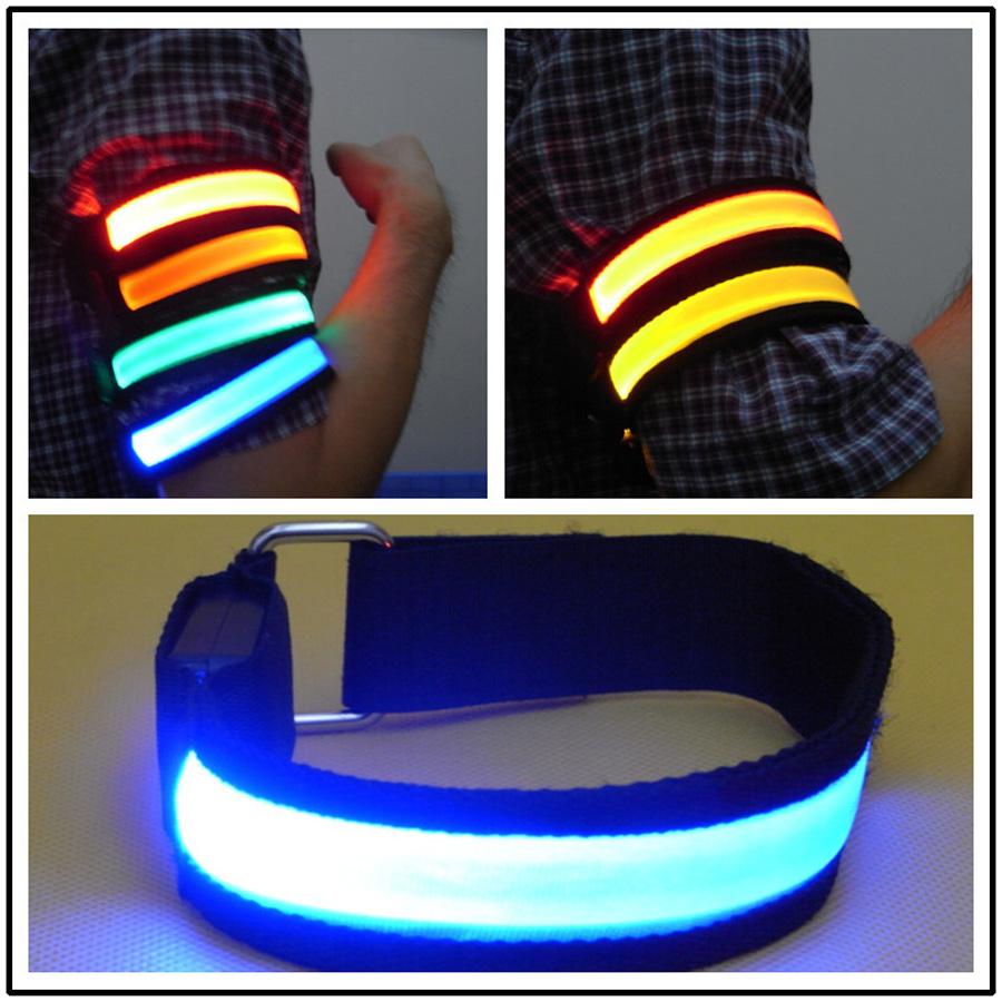 Glowing LED Sport Band for Night Running - Adjustable, 12.5" Length, view 4