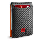 PU Leather RFID-Blocking Card Holder Wallet with Money Clip