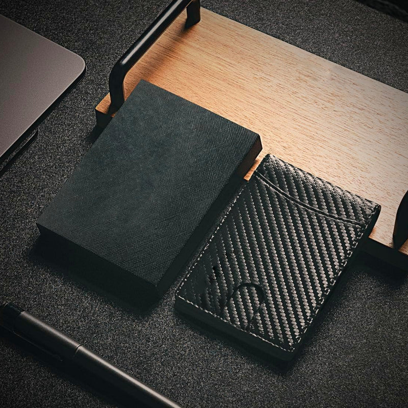 PU Leather RFID-Blocking Card Holder Wallet with Money Clip