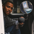 PU Leather RFID-Blocking Card Holder Wallet with Money Clip