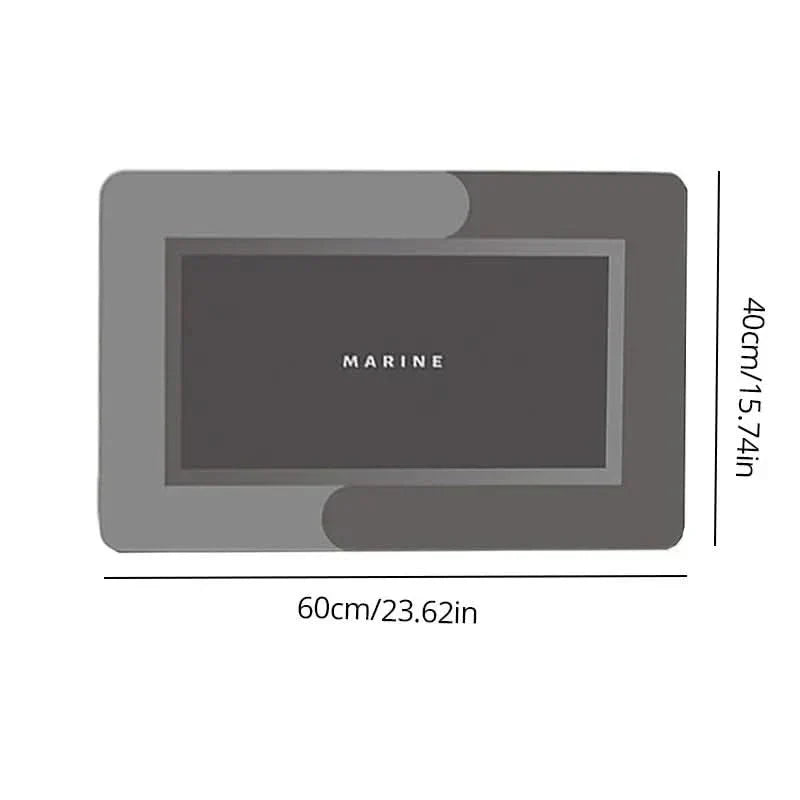 PVC Bathroom Mat 40×60 cm, Absorbent and Non-Slip