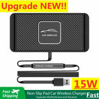 Qi Wireless Charging Pad, 15 W, Silicone, 6 mm, USB-A