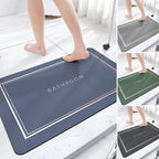 Quick-Drying Bath Mat, PVC and Technical Velvet, 40 × 60 cm