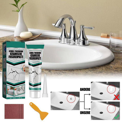Quick-Drying Ceramic Repair Paste for Tiles