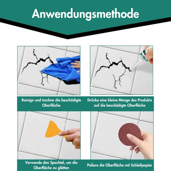 Quick-Drying Ceramic Repair Paste for Tiles
