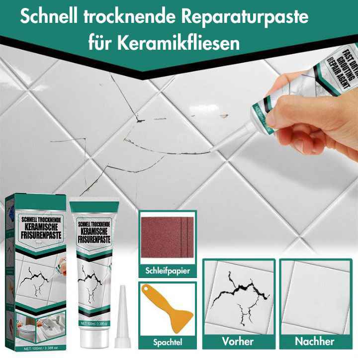 Quick-Drying Ceramic Repair Paste for Tiles