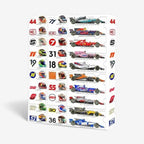 Race Car Advent Calendar Christmas Gift Set with Plastic Compartments