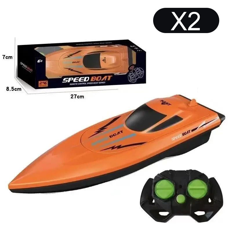 RC Racing Boat with 2.4 GHz Remote Control, Dual Motor