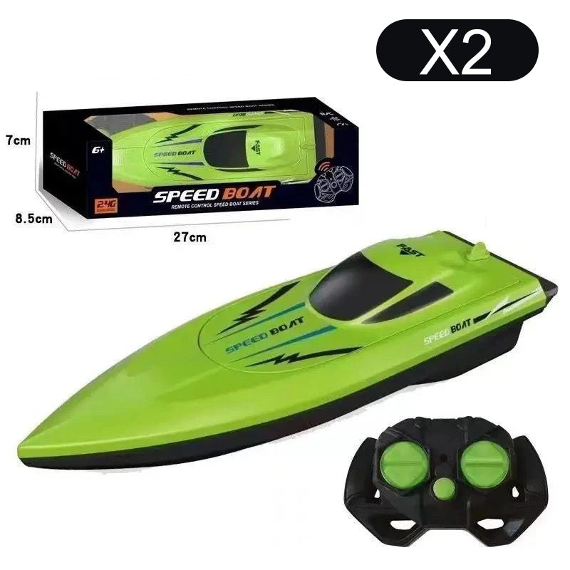 RC Racing Boat with 2.4 GHz Remote Control, Dual Motor