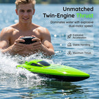 RC Racing Boat with 2.4 GHz Remote Control, Dual Motor