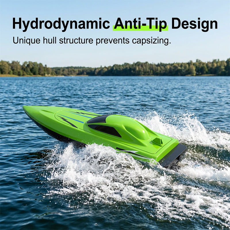RC Racing Boat with 2.4 GHz Remote Control, Dual Motor