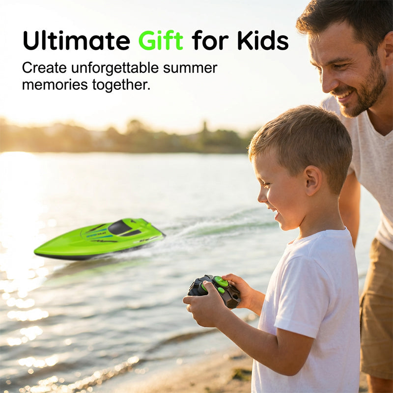 RC Racing Boat with 2.4 GHz Remote Control, Dual Motor