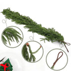 Realistic Norfolk Pine Dripping Christmas Garland, 59.1", 70.9" or 106.3"