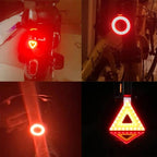 Rechargeable COB LED Bicycle Tail Light with 5 Modes