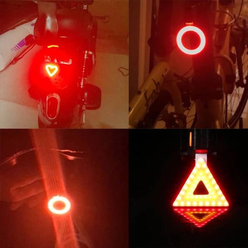 Rechargeable COB LED Bicycle Tail Light with 5 Modes