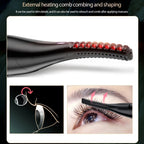 Rechargeable Heated Eyelash Curler, 50°C–80°C, 15° Curved Comb