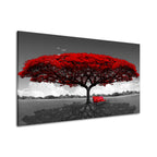 Vibrant Red Blossoms Canvas Art for Home Decor | Welvere-Welvere