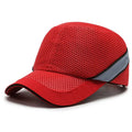 Red Safety Bump Cap with ABS Shell and Adjustable 58–62 cm Fit