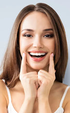 Removable Snap-On Veneers for Upper and Lower Jaw, Acrylic Resin Set