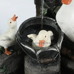 Resin Garden Statue with Duck or Squirrel, Solar Options