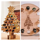 Reusable Birch Wood Christmas Advent Calendar, Tree or Circle Style