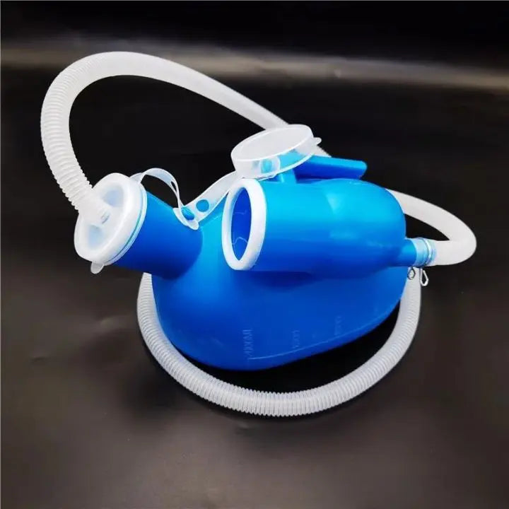 Reusable Men's Portable Urinal, 2000 ml, with Flexible 114 cm Hose