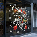 Reusable PVC Christmas Window Stickers with Festive Bell Design