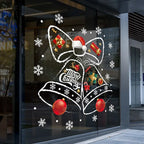 Reusable PVC Christmas Window Stickers with Festive Bell Design