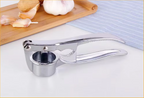 Robust Stainless Steel Garlic Press with Ergonomic Handle for Kitchen Use