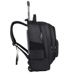 Rolling Backpack with Expandable Storage and Padded Straps