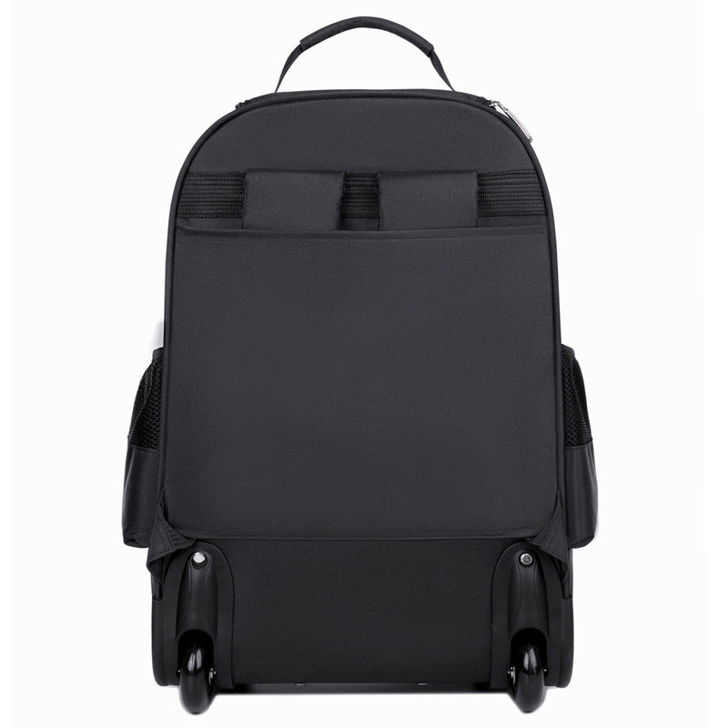 Rolling Backpack with Expandable Storage and Padded Straps