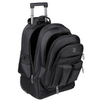 Rolling Backpack with Expandable Storage and Padded Straps