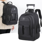 Rolling Backpack with Expandable Storage and Padded Straps