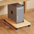 Rolling Desktop CPU Tower Stand with Swivel Casters and Anti-Slip Platform