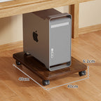 Rolling Desktop CPU Tower Stand with Swivel Casters and Anti-Slip Platform