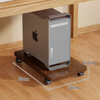 Rolling Desktop CPU Tower Stand with Swivel Casters and Anti-Slip Platform