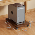Rolling Desktop CPU Tower Stand with Swivel Casters and Anti-Slip Platform