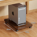 Rolling Desktop CPU Tower Stand with Swivel Casters and Anti-Slip Platform