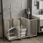 Rolling Vertical Sports Storage Cart for Balls and Yoga Mats